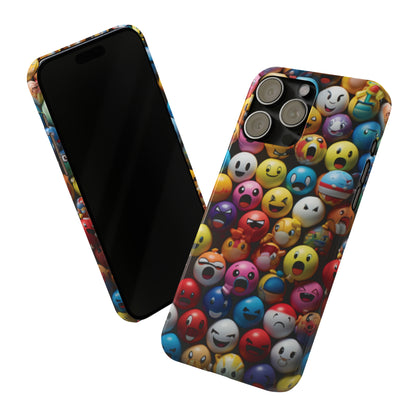 Emoji fun Slim Phone Cases