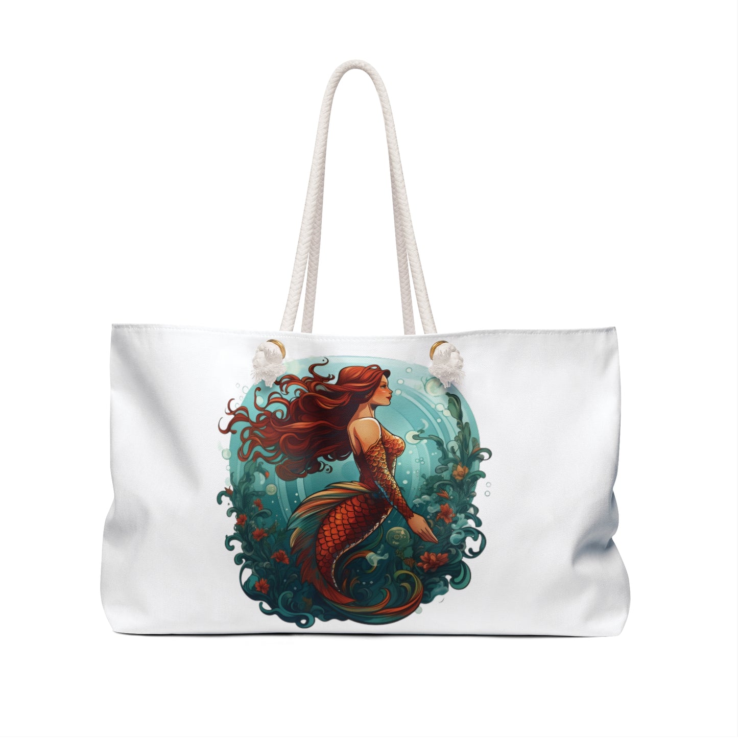 Mermaid Bubbles Beach/Weekender Bag - Ruppy's Creations