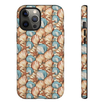 Starfish and Seashells Tough Cell Phone Case - Ruppy's Creations