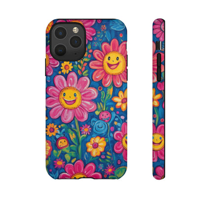 Cheerful Floral Tough Cell Phone Case - Ruppy's Creations