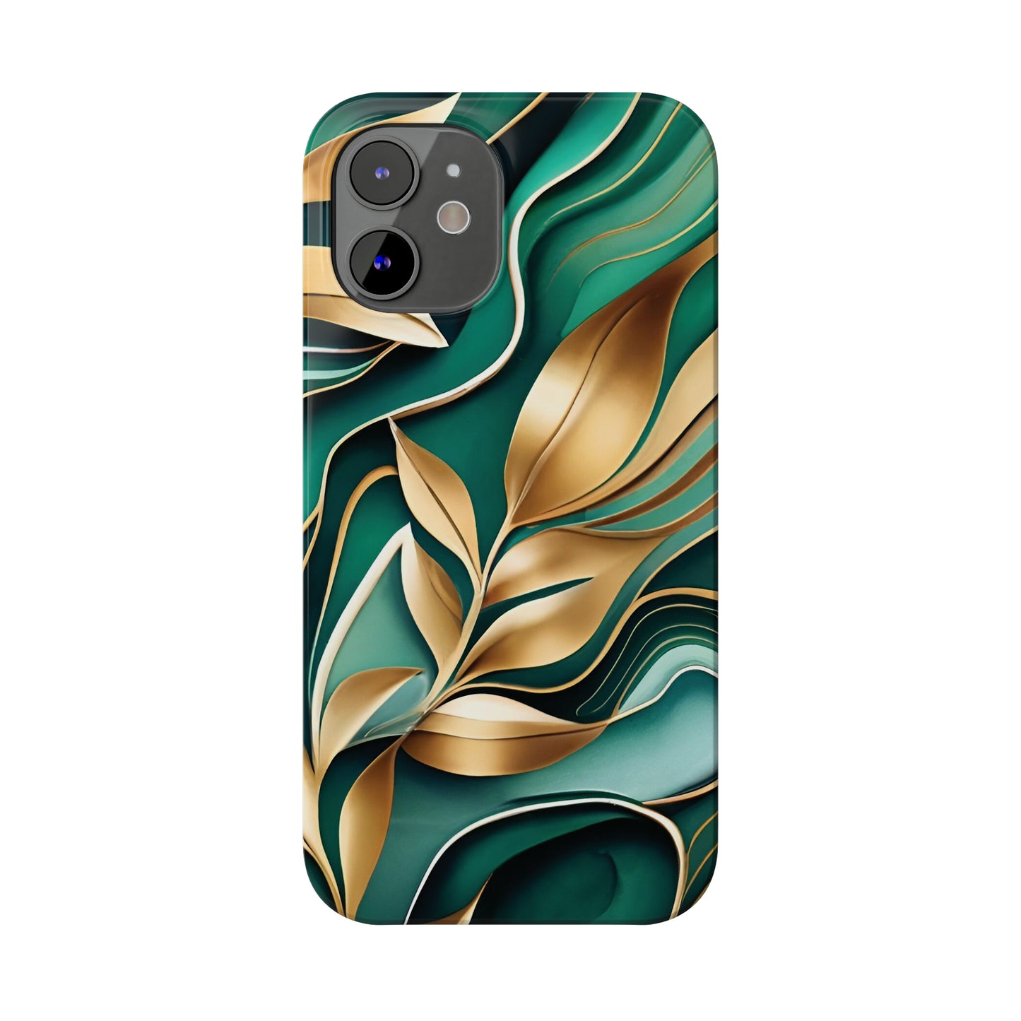 Mystic Leaf Slim Phone Case For I phone