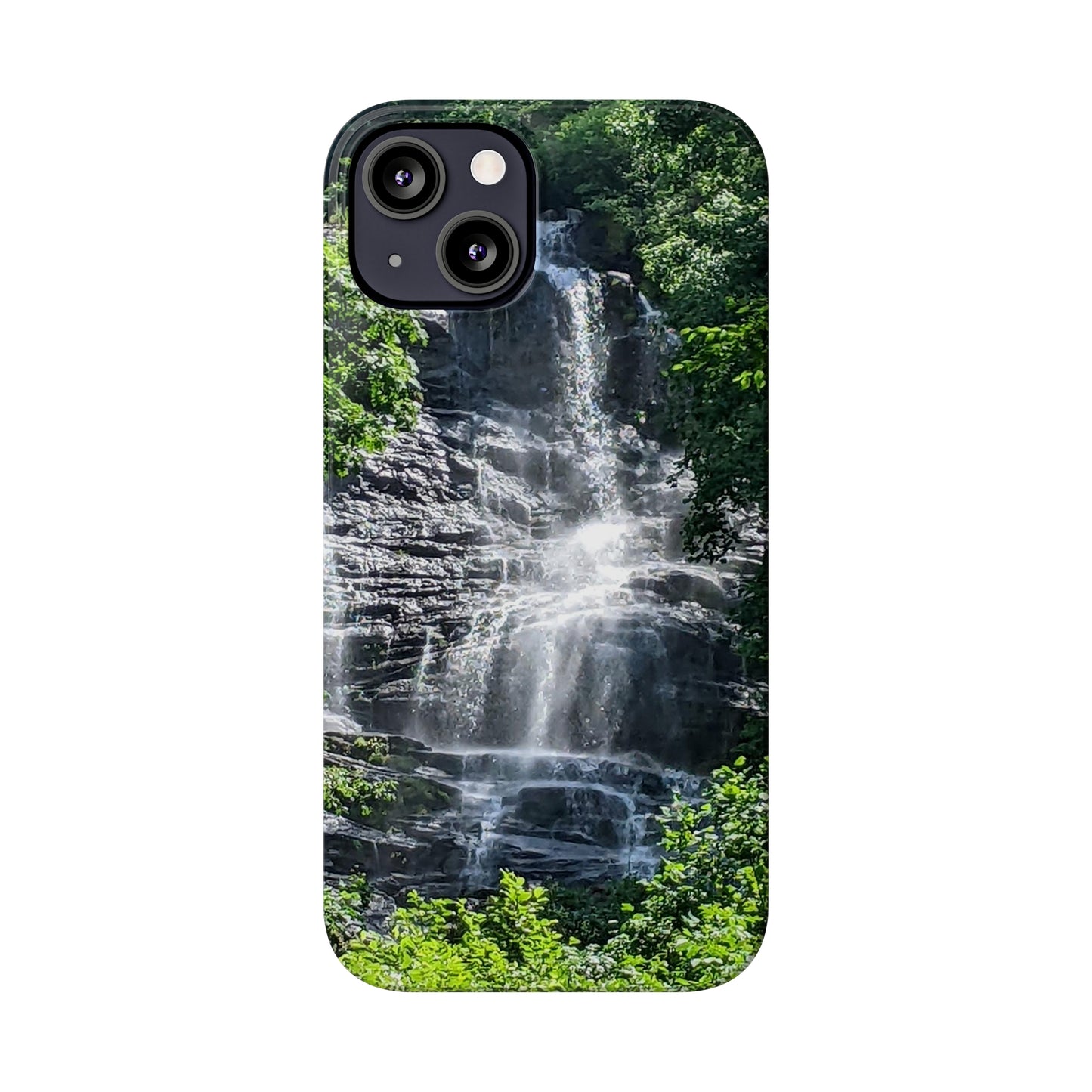 I Phone Waterfall Print Slim Phone Case