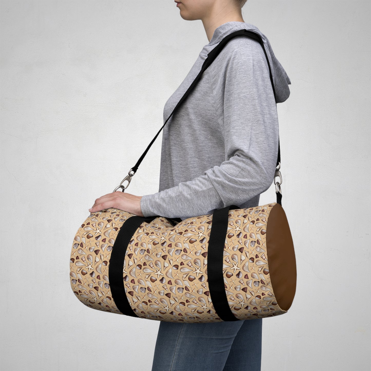 Seashells in Neutral Colors Duffel Bag