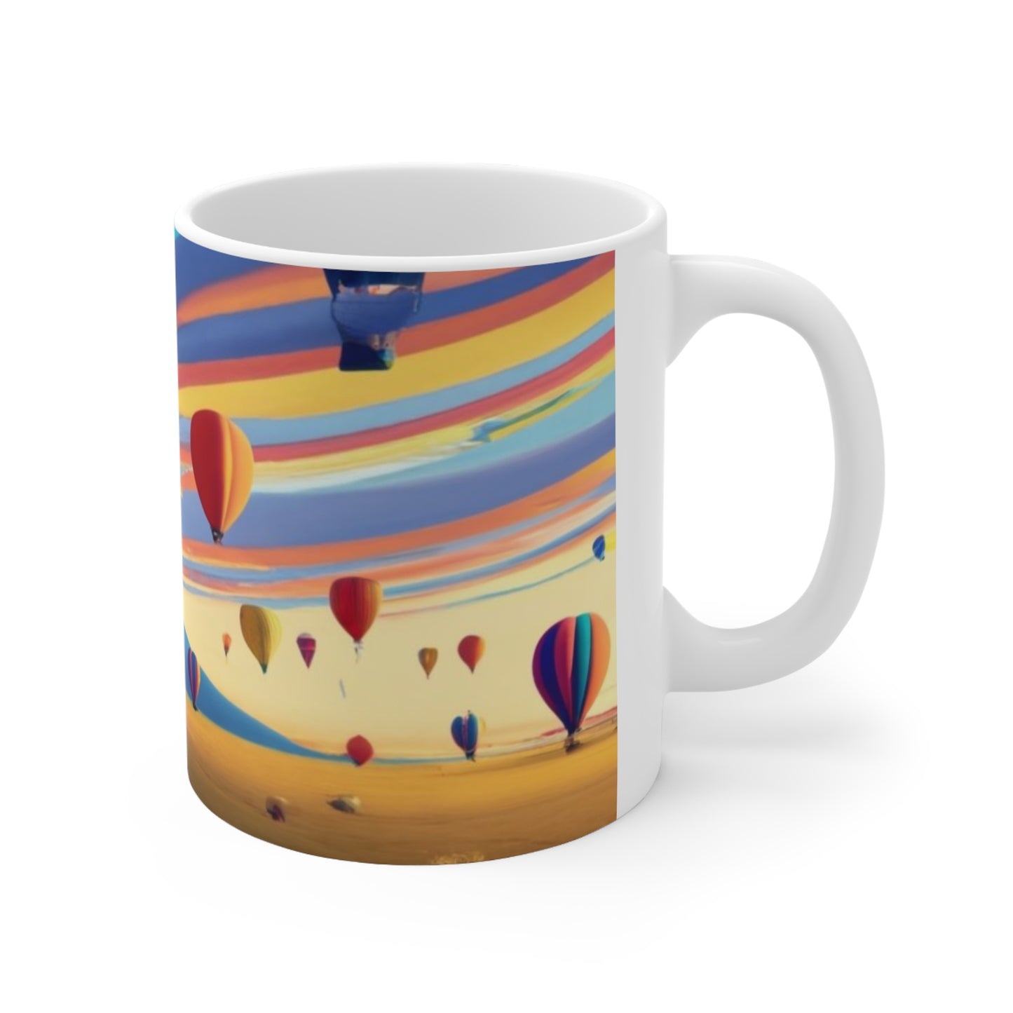 Hot Air Balloon Ceramic Mug 11oz