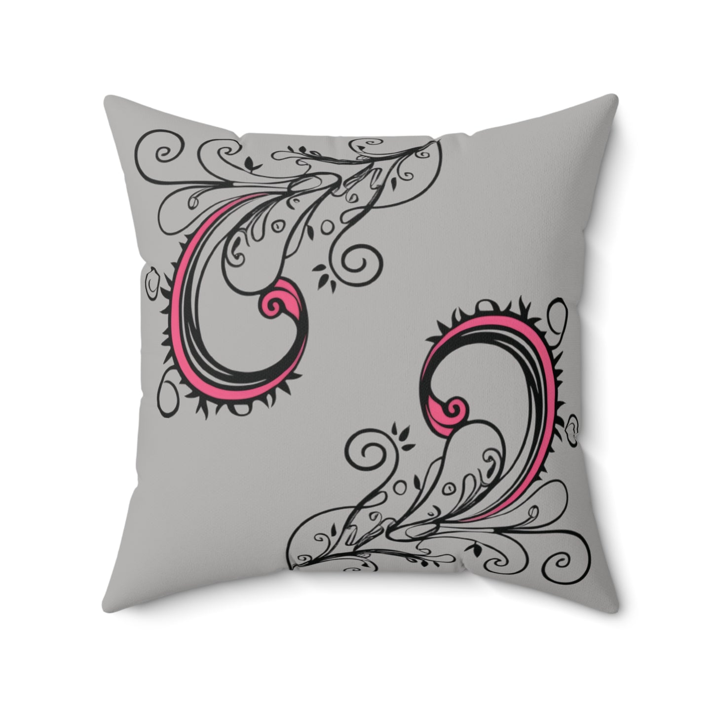 Scroll Jubilee Spun Polyester Square Pillow