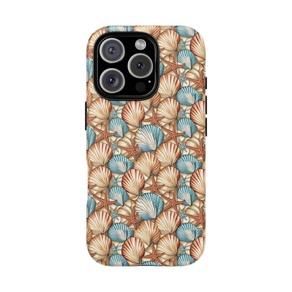 Starfish and Seashells Tough Cell Phone Case - Ruppy's Creations