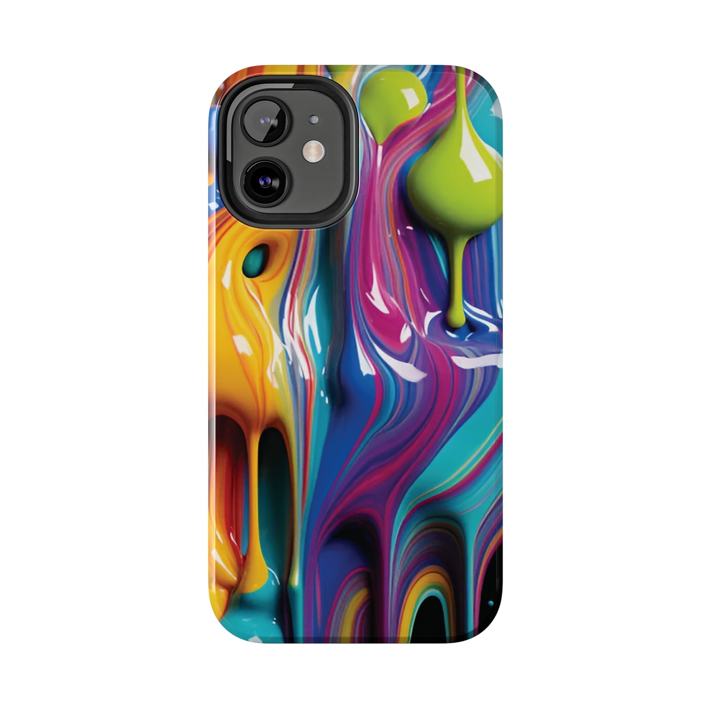 Dripping Paint Tough Phone Case For I Phone