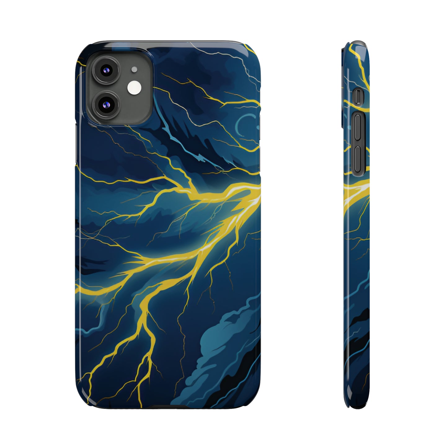 Lightning Strikes Slim Phone Cases