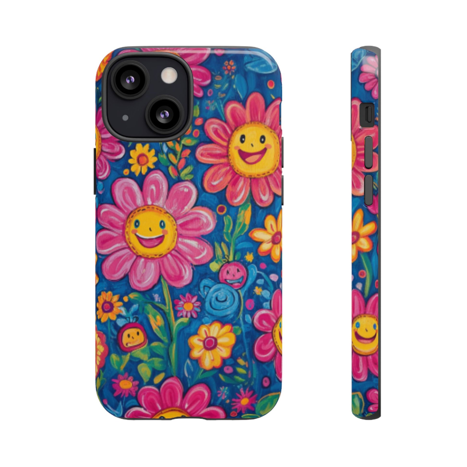 Cheerful Floral Tough Cell Phone Case - Ruppy's Creations