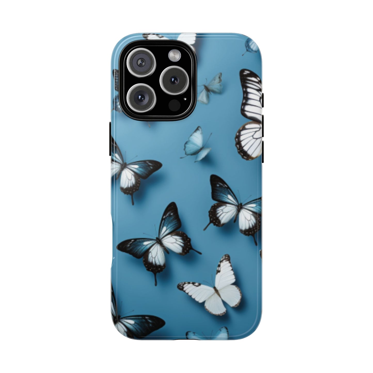 Butterflies on Blue Cell Phone Tough Cases