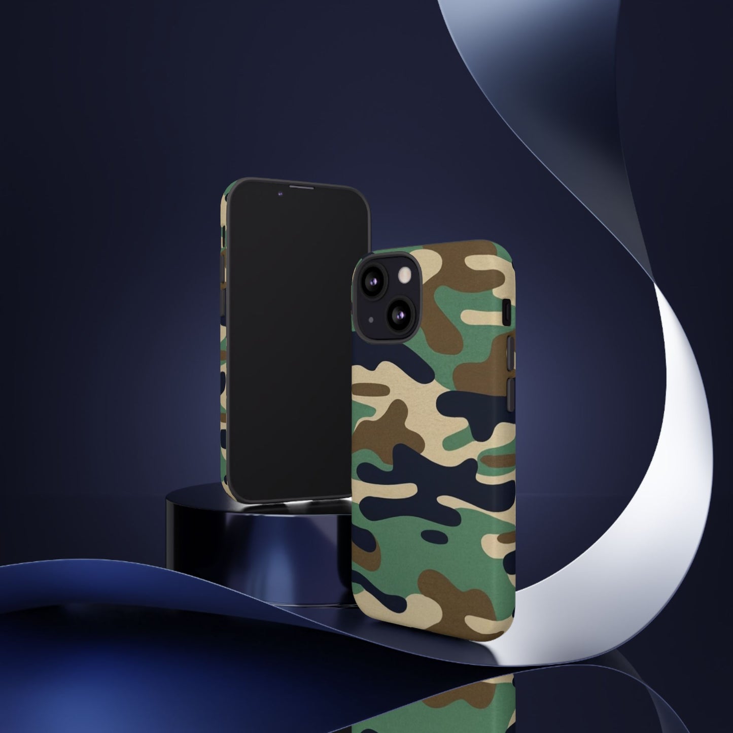 Camouflage Tough Phone Case for I phone, Samsung Galaxy and Google Pixel