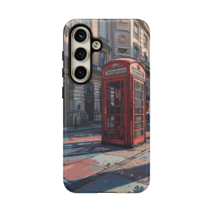 Old Phone Booth in London Tough Cell Phone Case - Ruppy's Creations