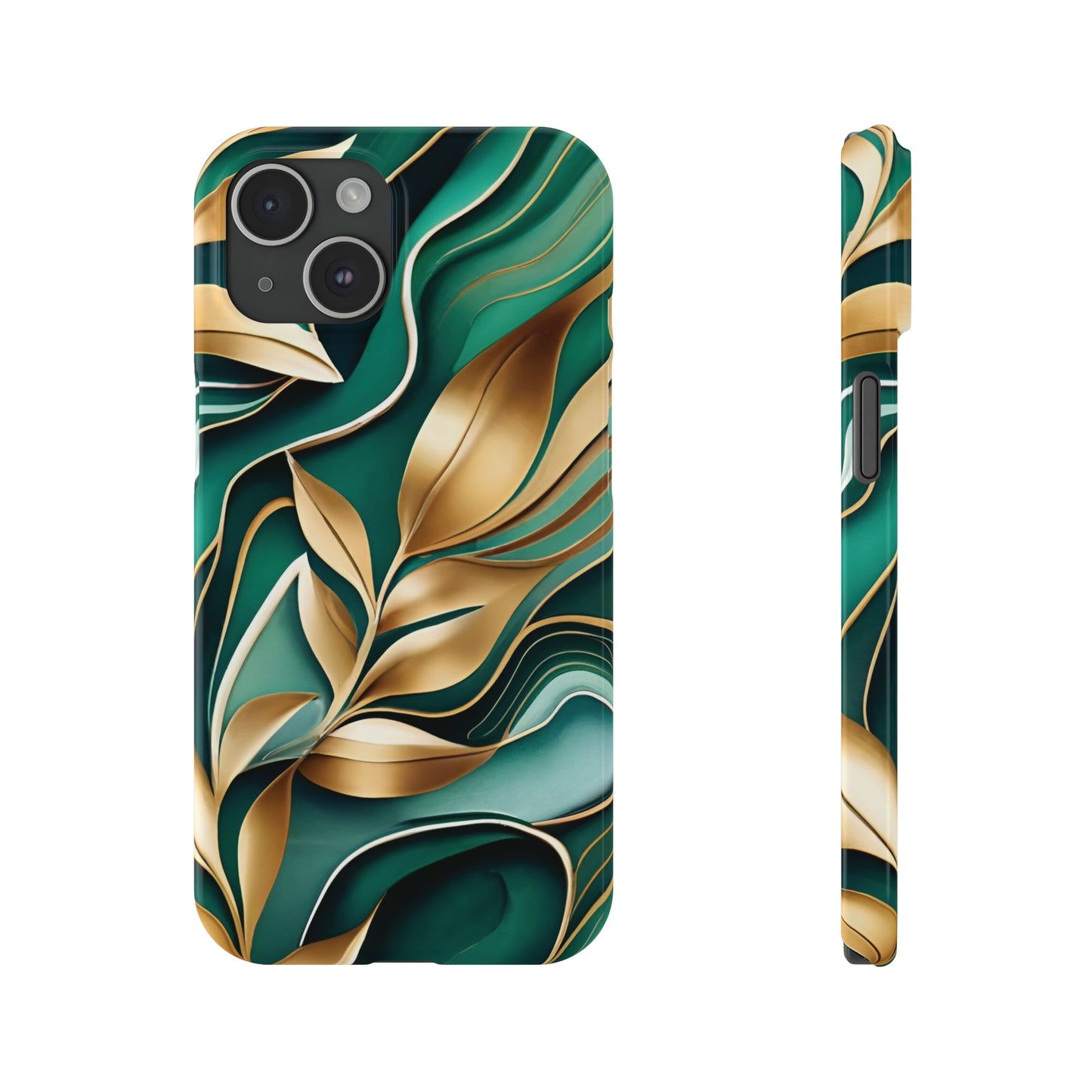 Mystic Leaf Slim Phone Case For I phone