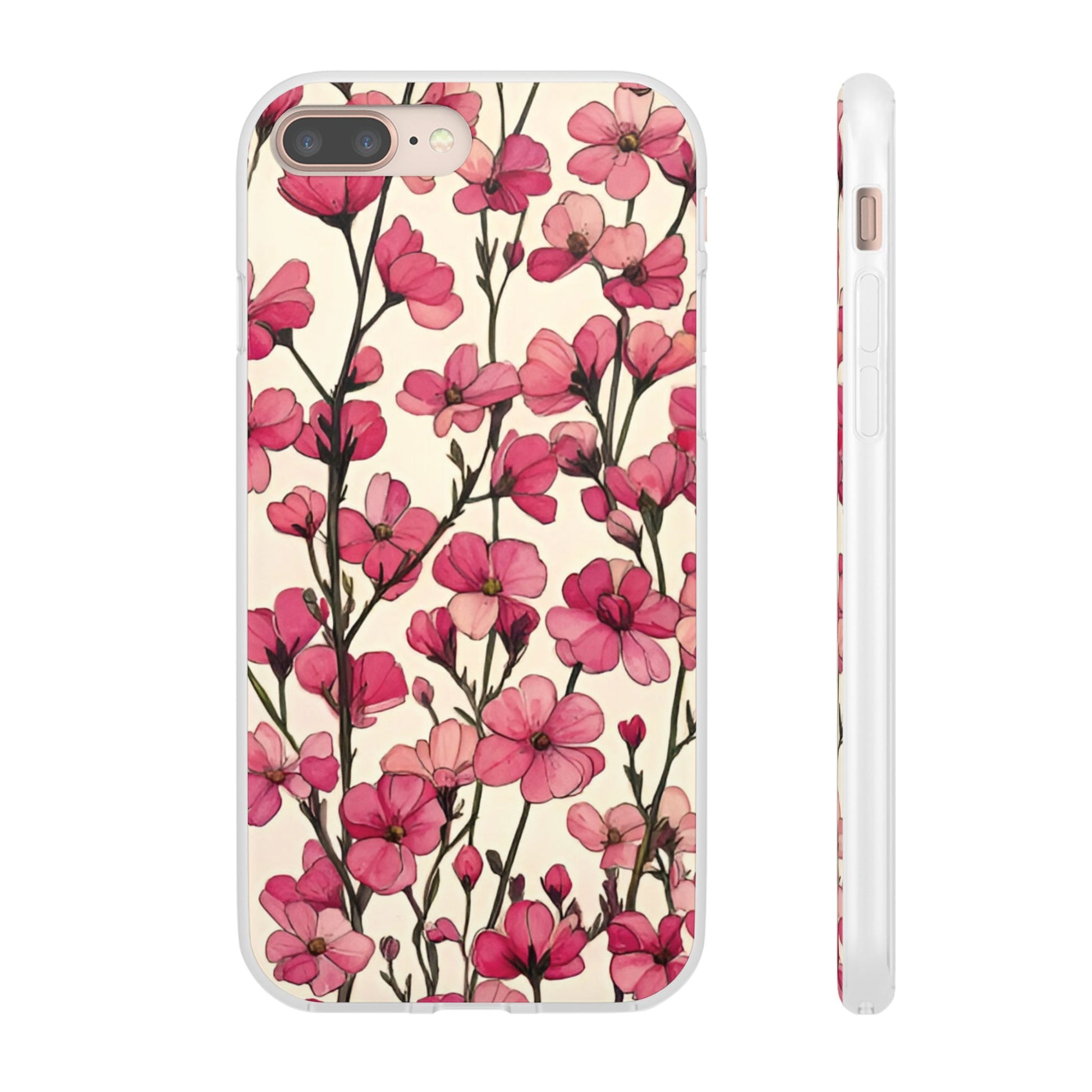 Pink Blossoms Flexi Case for Apple iphone & Samsung Galaxy - Ruppy's Creations