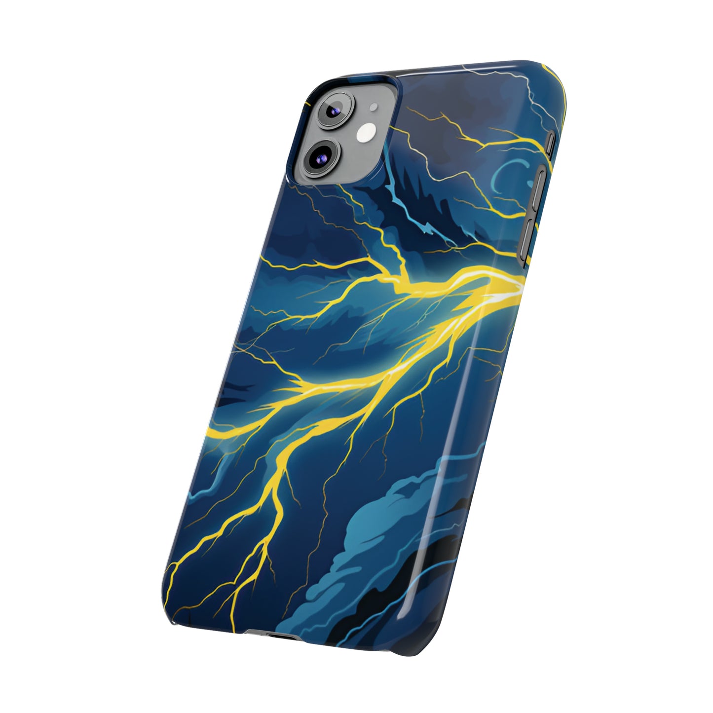 Lightning Strikes Slim Phone Cases