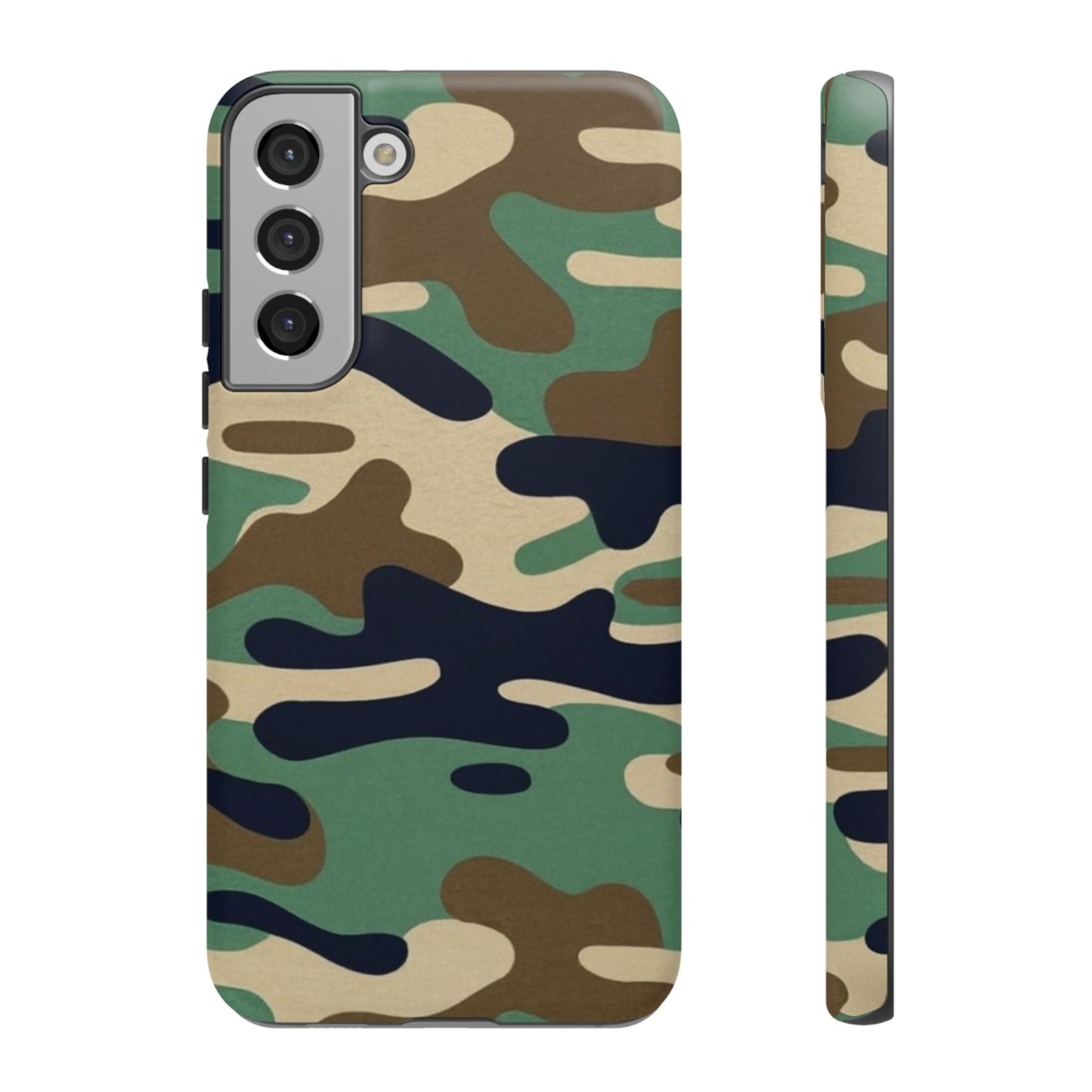 Camouflage Tough Phone Case for I phone, Samsung Galaxy and Google Pixel