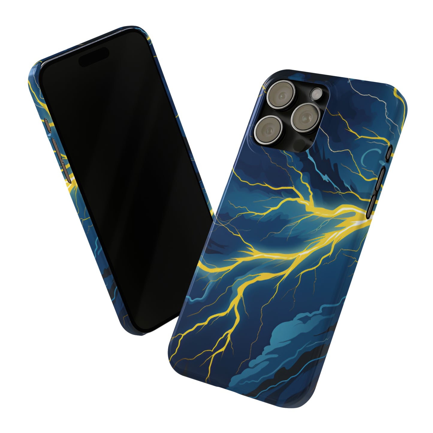 Lightning Strikes Slim Phone Cases