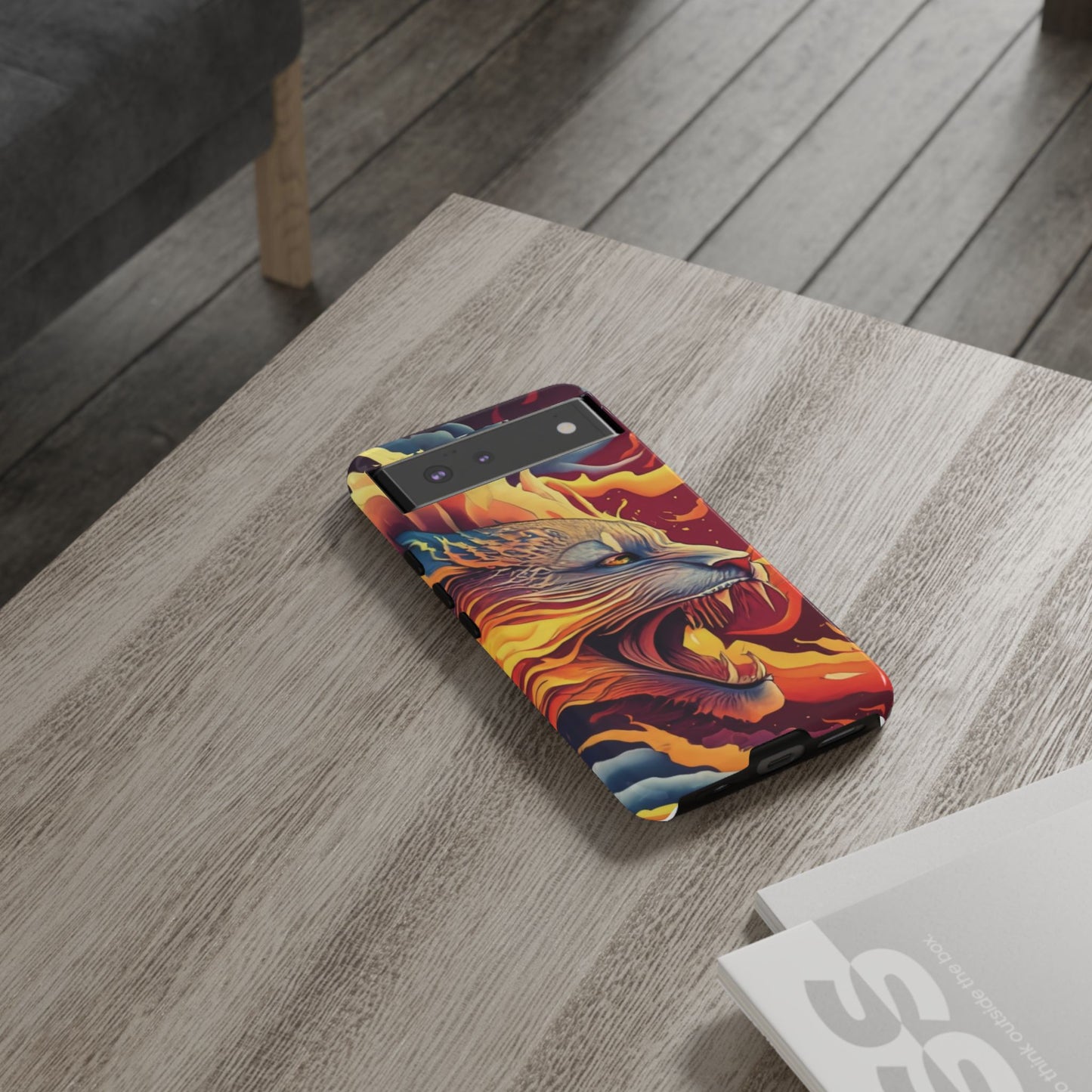 Blazing Beast Cell Phone Tough Case for I Phone, Samsung and Google Pixel