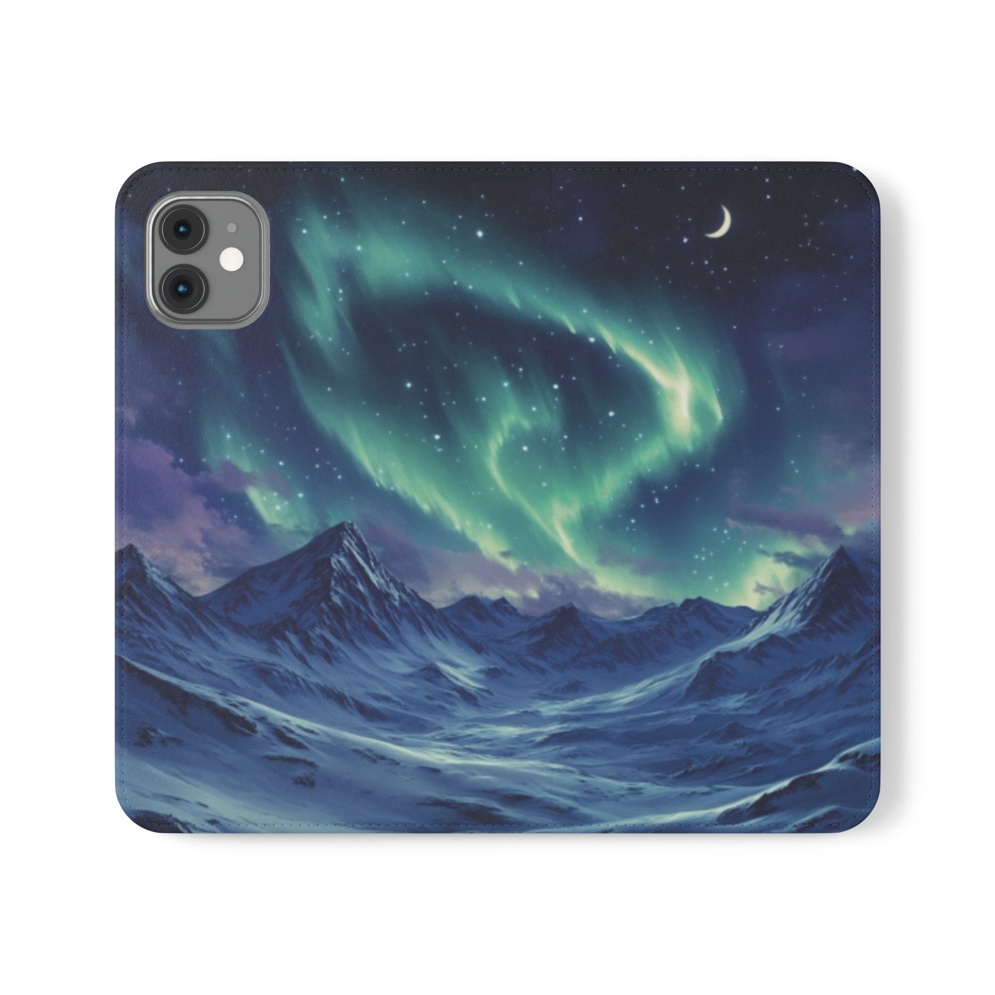 Winter Aurora Folio Phone Case - Ruppy's Creations