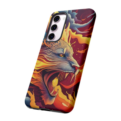 Blazing Beast Cell Phone Tough Case for I Phone, Samsung and Google Pixel