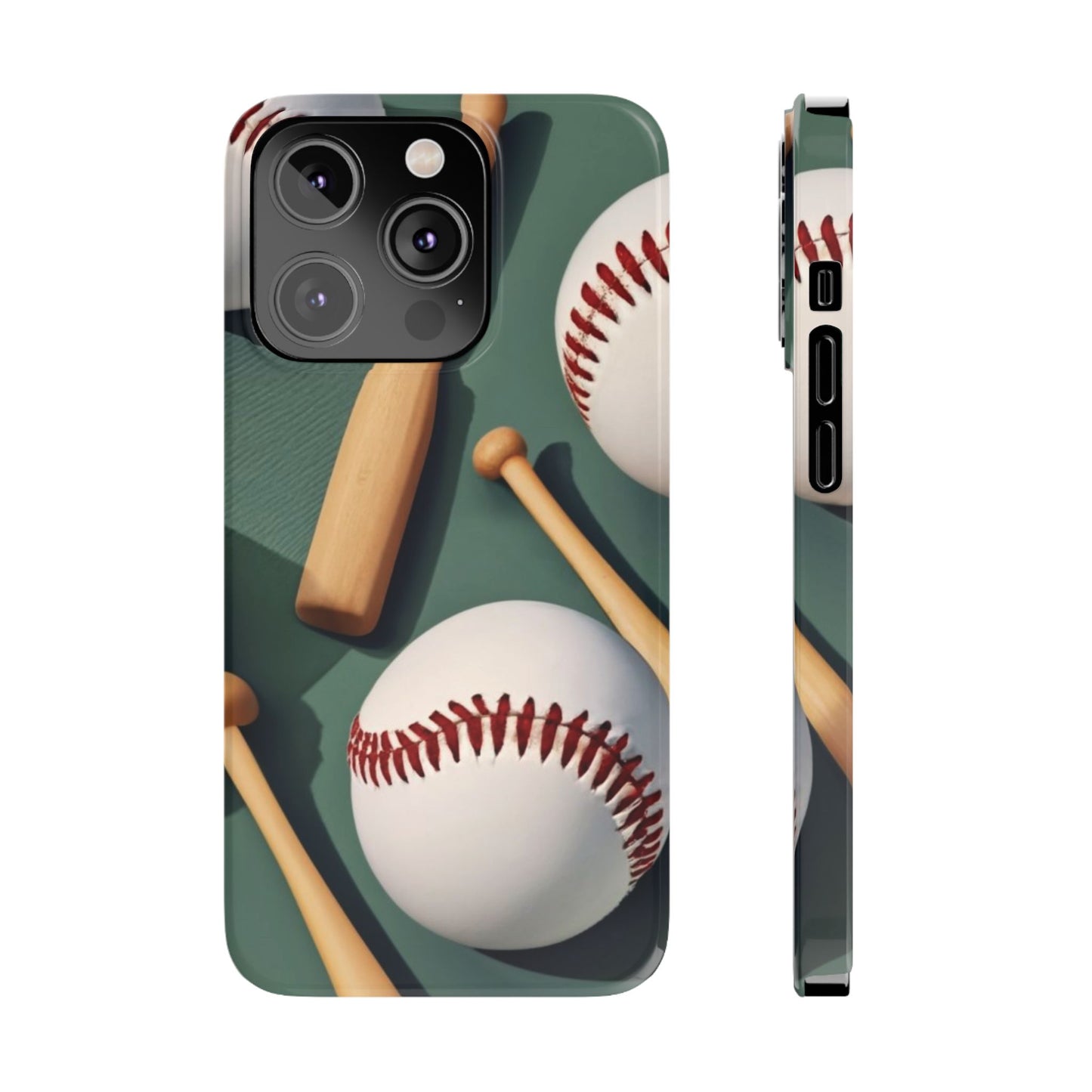 Baseball Fan I phone Slim Phone Cases - Ruppy's Creations