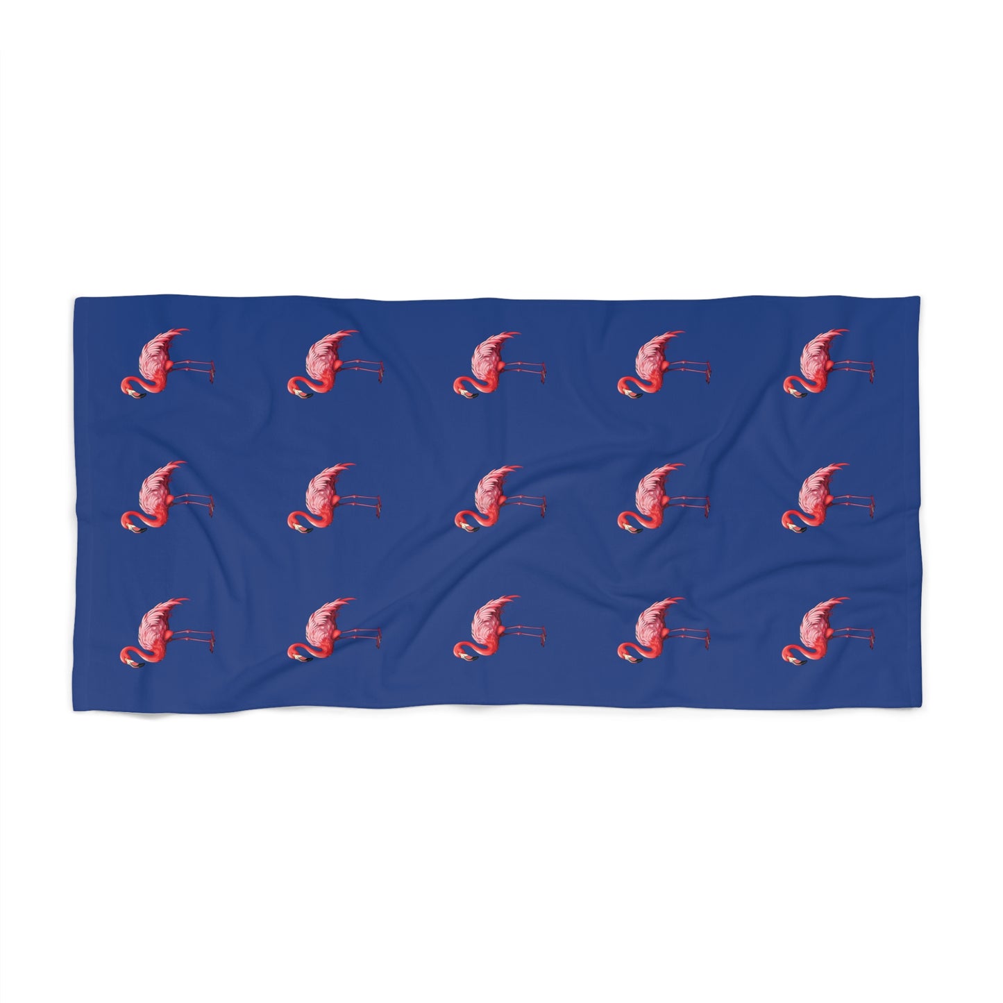 flamingo beach towel