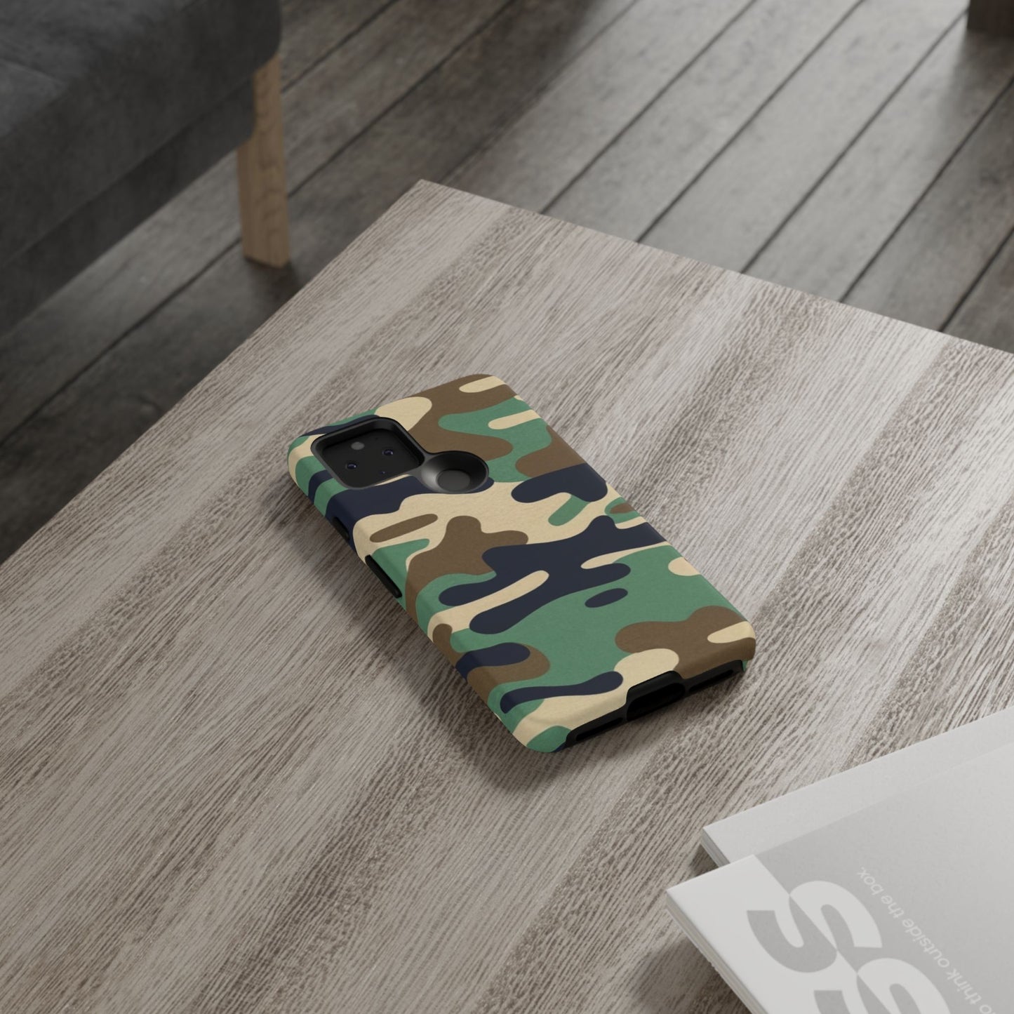 Camouflage Tough Phone Case for I phone, Samsung Galaxy and Google Pixel