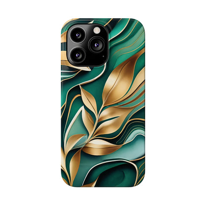 Mystic Leaf Slim Phone Case For I phone