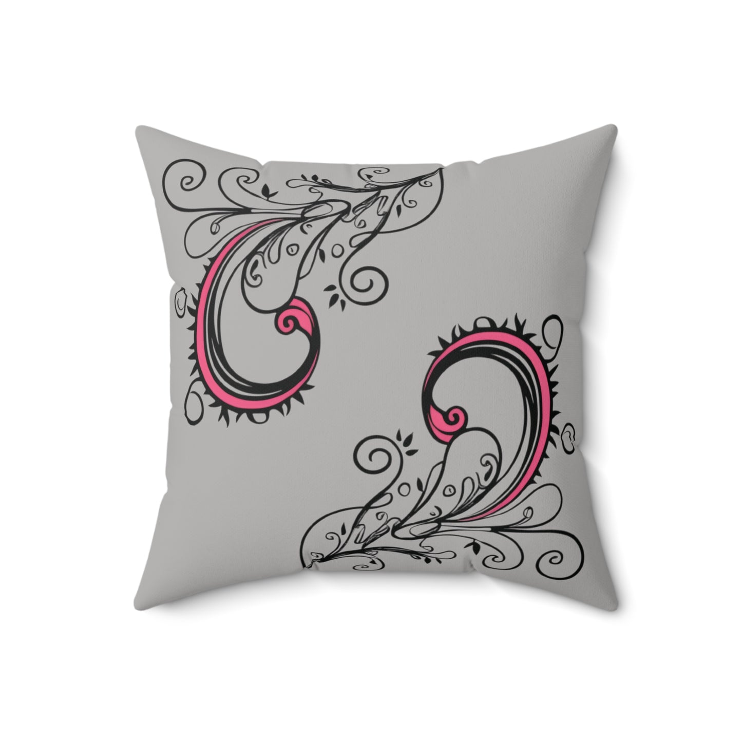 Scroll Jubilee Spun Polyester Square Pillow