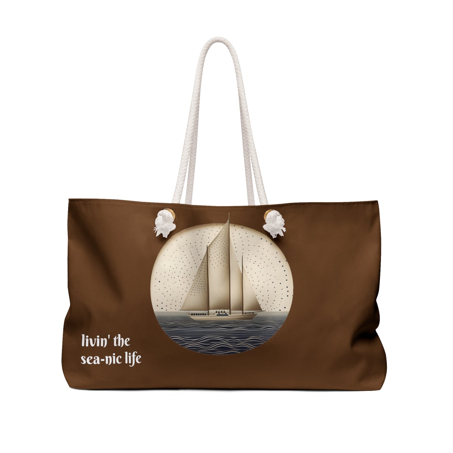 Livin' the Sea-nic Life Beach/Weekender Bag - Ruppy's Creations