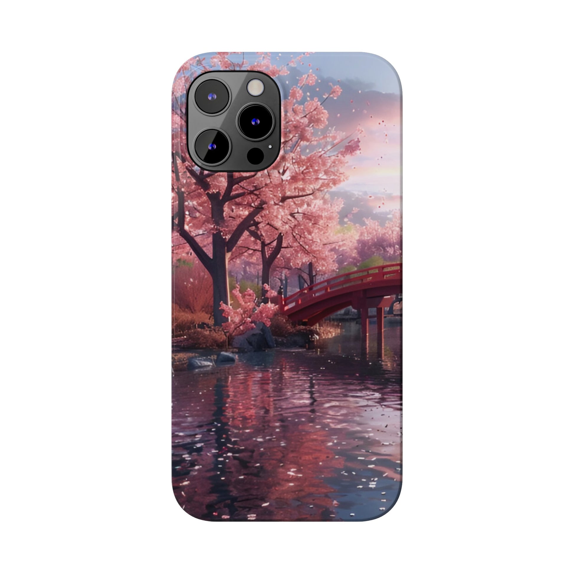 Cherry Blossom Garden Slim iPhone Case - Ruppy's Creations