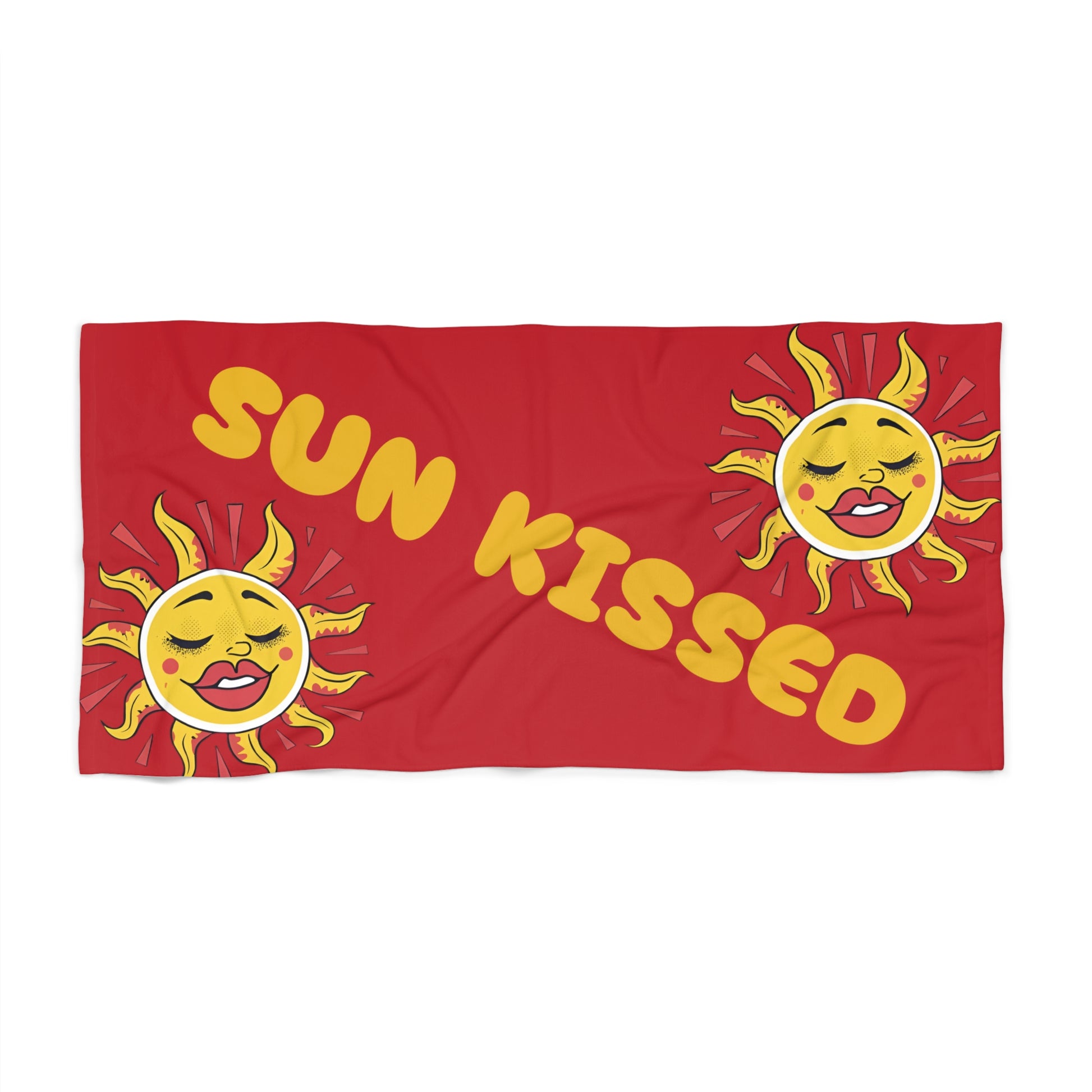 sun kissed thick beach towel