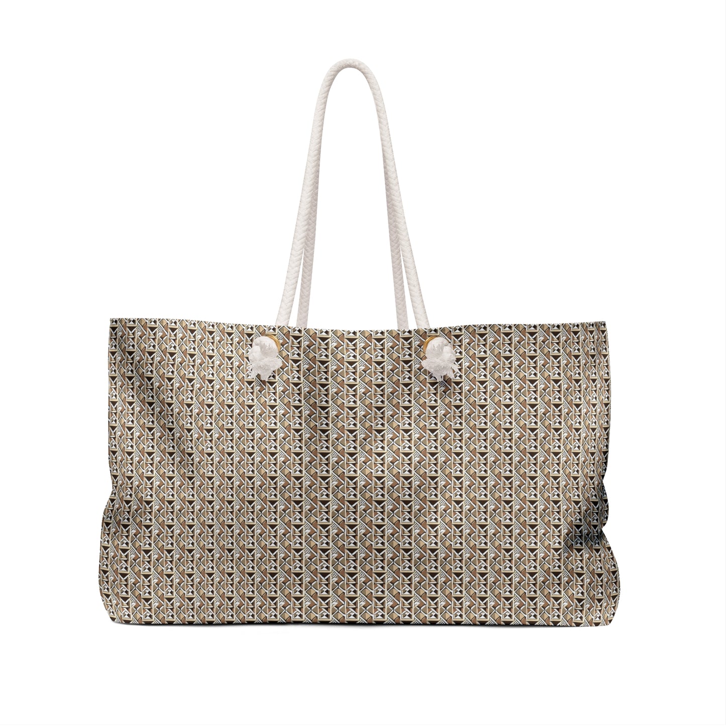 Neutral Color Pattern Weekender Bag - Ruppy's Creations