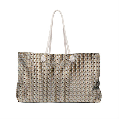 Neutral Color Pattern Weekender Bag - Ruppy's Creations