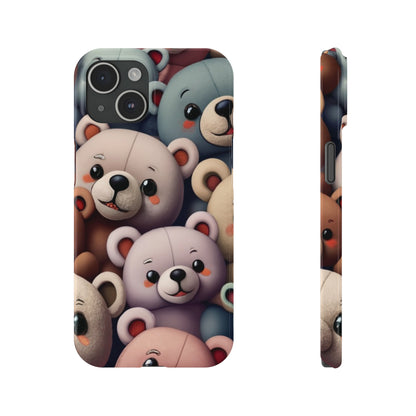 Teddy Bears I phone Slim Phone Cases