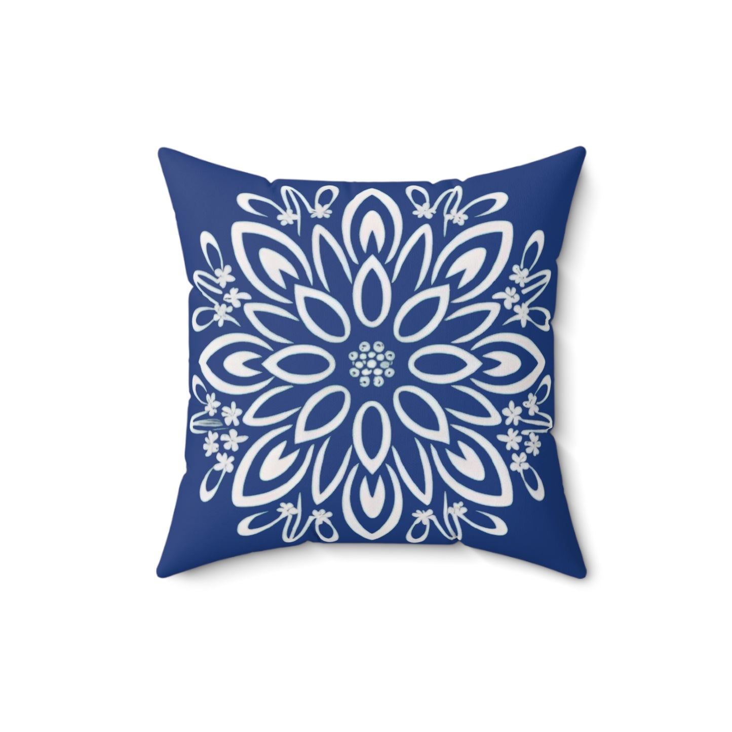 Floral Dreams Spun Polyester Square Pillow