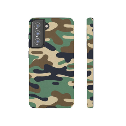 Camouflage Tough Phone Case for I phone, Samsung Galaxy and Google Pixel