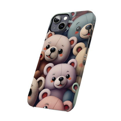 Teddy Bears I phone Slim Phone Cases