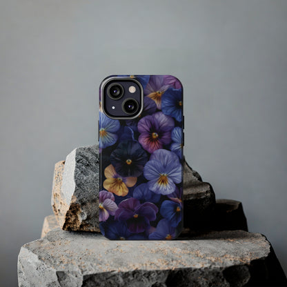 Pansy Flowers Tough iPhone Case - Ruppy's Creations