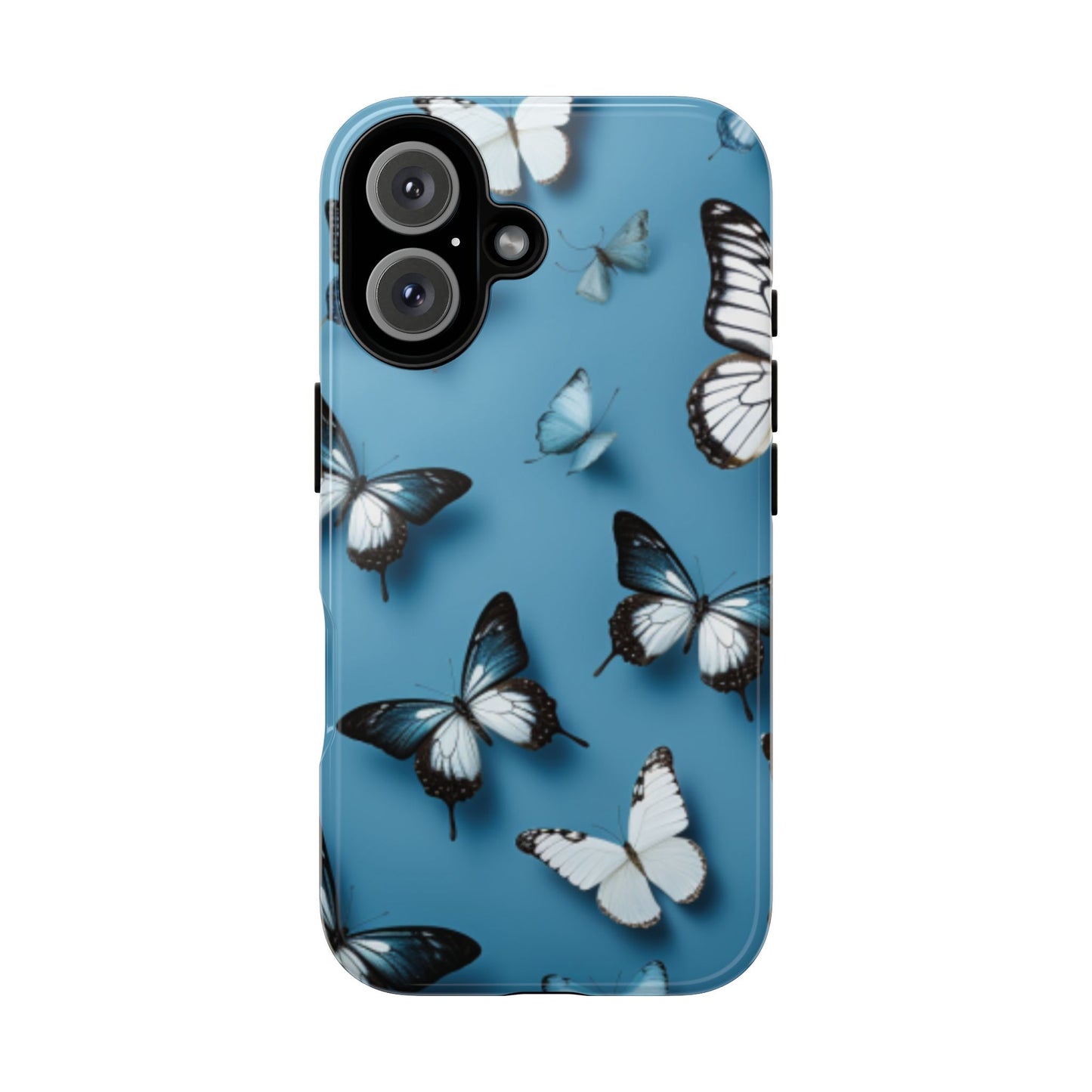 Butterflies on Blue Cell Phone Tough Cases