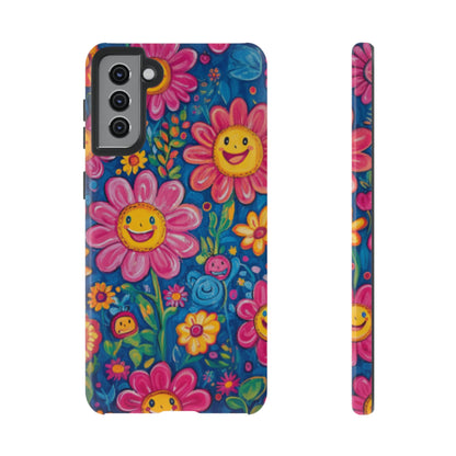 Cheerful Floral Tough Cell Phone Case - Ruppy's Creations