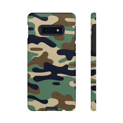 Camouflage Tough Phone Case for I phone, Samsung Galaxy and Google Pixel