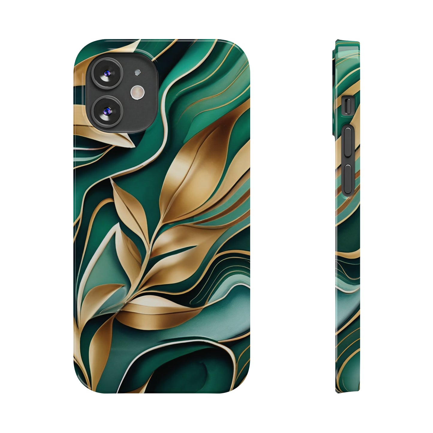 Mystic Leaf Slim Phone Case For I phone