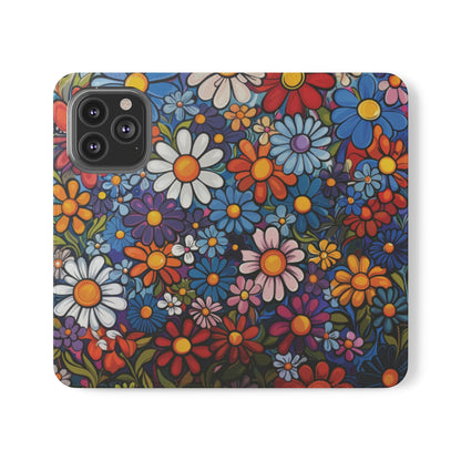 Hippie Floral Folio Case - Ruppy's Creations