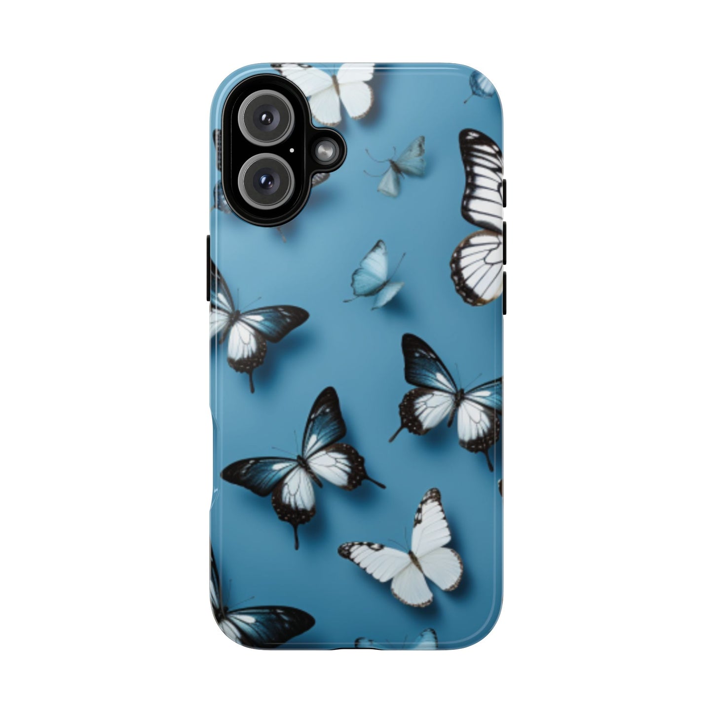 Butterflies on Blue Cell Phone Tough Cases