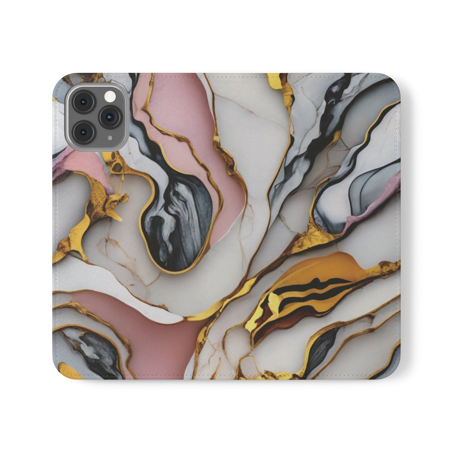 Golden Marble Folio Case