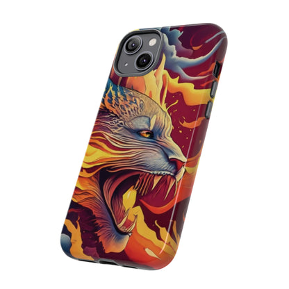 Blazing Beast Cell Phone Tough Case for I Phone, Samsung and Google Pixel