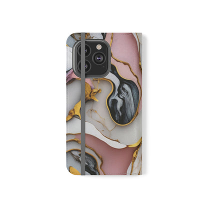 Golden Marble Folio Case