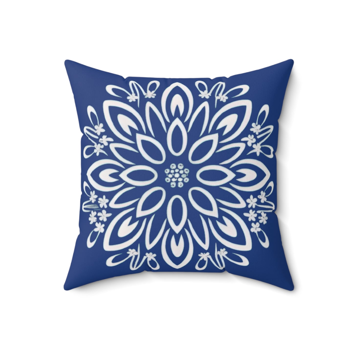 Floral Dreams Spun Polyester Square Pillow