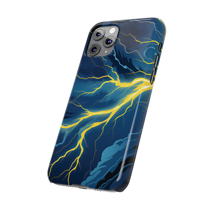 Lightning Strikes Slim Phone Cases